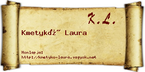 Kmetykó Laura névjegykártya